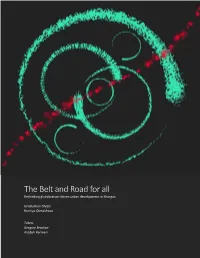 The Belt and Road for All Rethinking Globalization-Driven Urban Development in Khorgos
