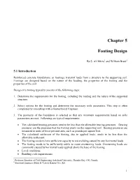 Chapter 5 Footing Design