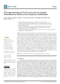 Coverage Increases of Porites Astreoides in Grenada Determined by Shifts in Size-Frequency Distribution