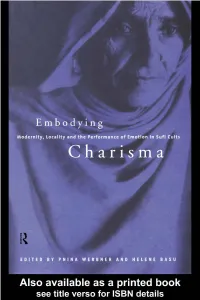 Modernity, Locality and the Performance of Emotion in Sufi Cults