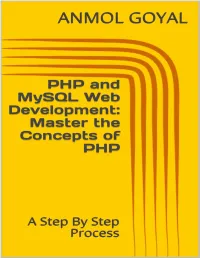 PHP and Mysql Web Development