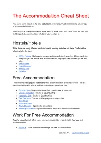 The Accommodation Cheat Sheet