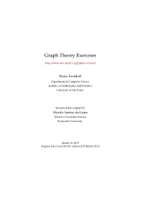 Graph Theory Exercises