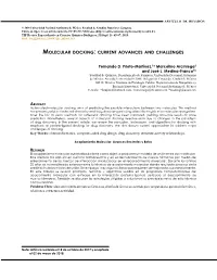 Molecular Docking : Current Advances and Challenges