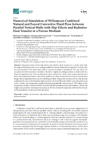 Numerical Simulation of Williamson Combined Natural and Forced