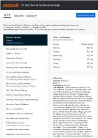 67 Bus Time Schedule & Line Route