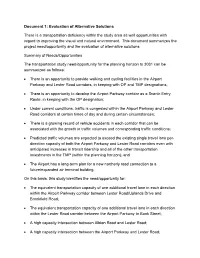 Document 1: Evaluation of Alternative Solutions