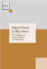 Political Parties in West Africa: the Challenge of Democratization in Fragile States