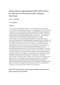 Reinterpreting and Augmenting John Tyndall's 1859 Greenhouse Gas