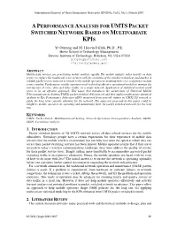 Aperformance Analysis for Umts Packet Switched