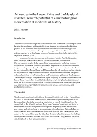 Art Centres in the Lower Rhine and the Maasland Revisited: Research Potential of a Methodological Reorientation of Medieval Art History