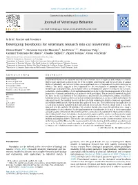 Developing Biorobotics for Veterinary Research Into Cat Movements