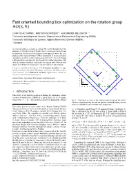 Fast Oriented Bounding Box Optimization on the Rotation Group SO(3, R)