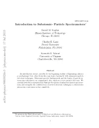 Introduction to Subatomic- Particle Spectrometers∗