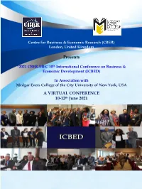 Presents a VIRTUAL CONFERENCE 10-12Th June 2021