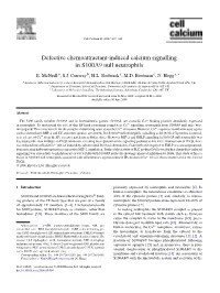 Defective Chemoattractant-Induced Calcium Signalling in S100A9 Null Neutrophils