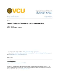 Design for Disassembly - a Circular Approach