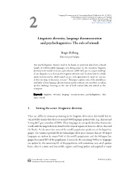 Methodological Tools for Linguistic Description and Typology Ed