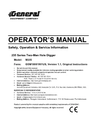 Operator's Manual