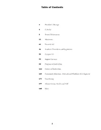 Table of Contents