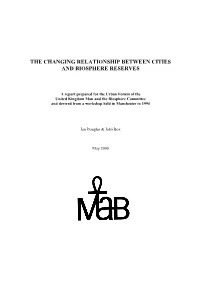 The Changing Relationship Between Cities and Biosphere Reserves