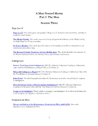 A Man Named Martin Part 1: the Man Session Three