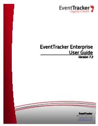Eventtracker V7.1 Enterprise User Guide