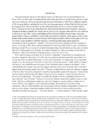 Introduction the Period from the Spring of 1890 Into the Summer Of