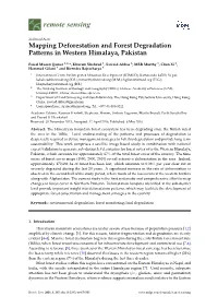 Mapping Deforestation and Forest Degradation Patterns in Western Himalaya, Pakistan