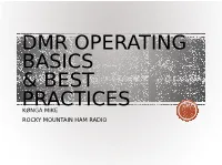 Programming DMR Channels