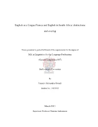 Typical Features of English As a Lingua Franca in Various South
