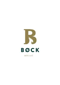 BIÈRE CAFÉ B Ø CK’S £7 ALL-DAY DEJEUNER £7 - Served All-Day
