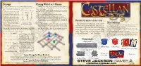 Castellan Comes in Two Editions: One with Red and Blue Keeps and That Will Be Easy for Your Opponent to Complete