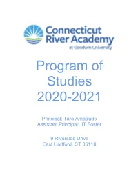 Program of Studies 2020-2021