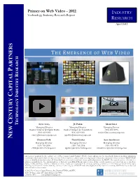 The Emergence of Web Video