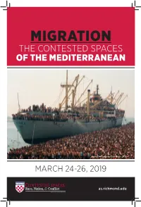 Migration the Contested Spaces of the Mediterranean