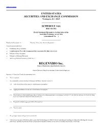 REGENXBIO Inc. (Name of Registrant As Specified in Its Charter)