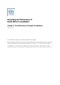 Assessing the Performance of South Africa's Constitution