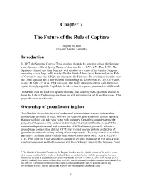 Chapter 7 the Future of the Rule of Capture