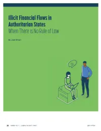 Illicit Financial Flows in Authoritarian States When There Is No Rule of Law