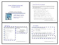 Linux Authentication and Access Control 4-2