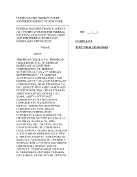 FHFA V JP Morgan Complaint.Pdf