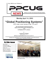 “Global Positioning Systems” GPS Mean Never Having to Say “I’M Lost”?
