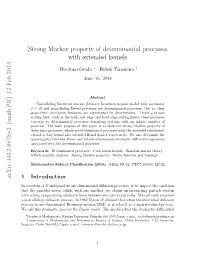 Strong Markov Property of Determinantal Processes With