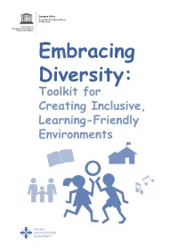 Toolkit for Creating Inclusive, Learning-Friendly Environments; 2014