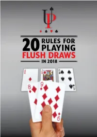 Check/Raise Flush Draws in the Middle