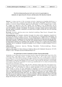 First Three-Dimensionally Preserved in Situ Record of an Aptychophoran Ammonite Jaw Apparatus in the Jurassic and Discussion of the Function of Aptychi