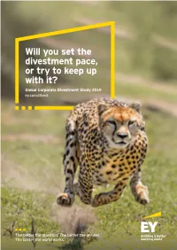 Global Corporate Divestment Study 2019 Ey.Com/Divest Our Perspective