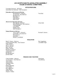 House Standing Committees