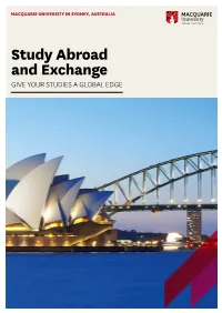Study Abroad and Exchange GIVE YOUR STUDIES a GLOBAL EDGE Contents
